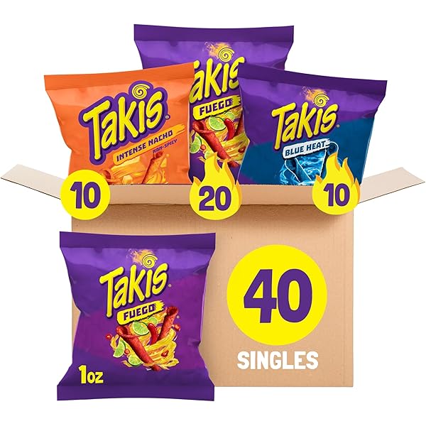 Amazon.com : Takis Flare Hot Nuts 12 pc / 3.2 oz Snack Size